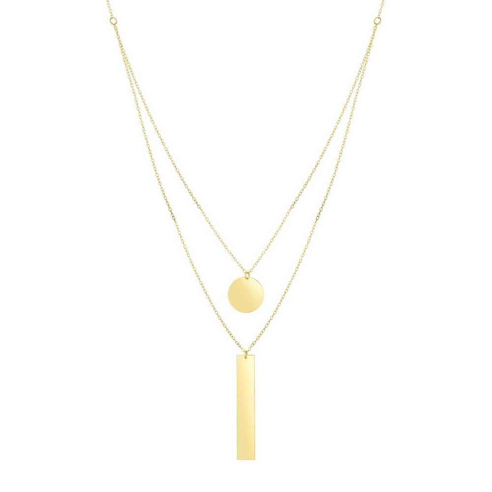 disc-and-dog-tag-layered-yellow-gold-necklace-FDRC8283-NL-YG
